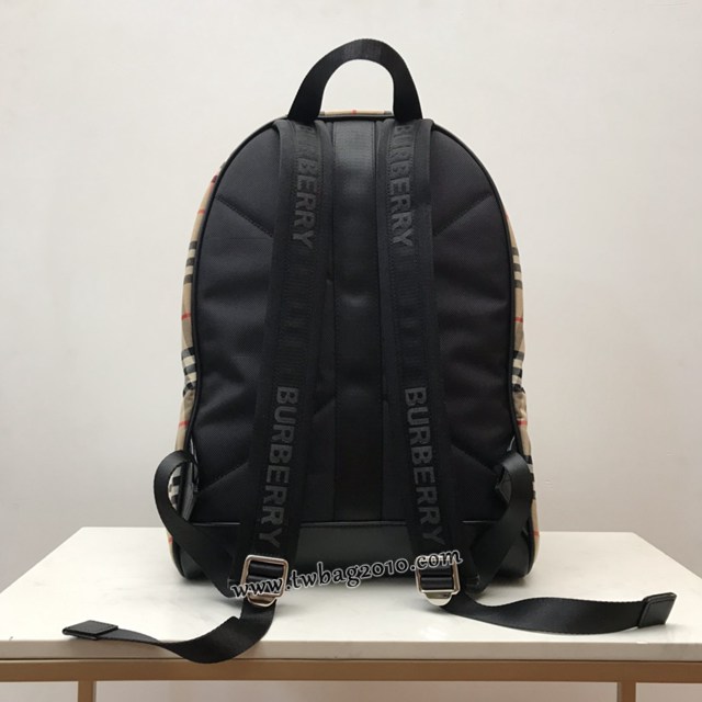 Burberry專門店新款尼龍雙肩包 巴寶莉Vintage復古格紋男女雙肩背包 yxb1408